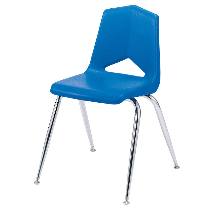 Blue plastic school chair sale